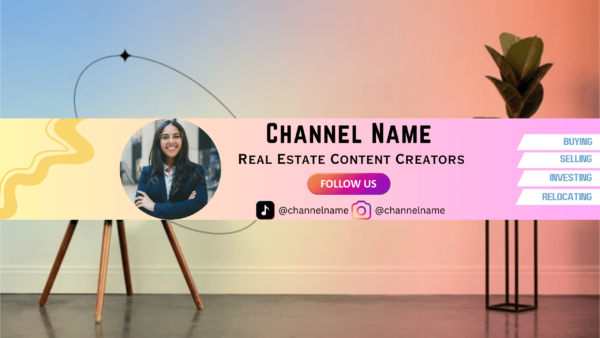 real estate agent youtube rainbow banner 54