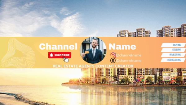 real estate agent youtube building background banner 56